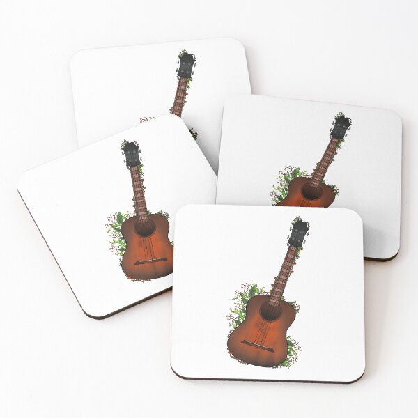 Artikelvorschau, Tenor-Ukulele mit Blumen entworfen und verkauft von fartypickle.
