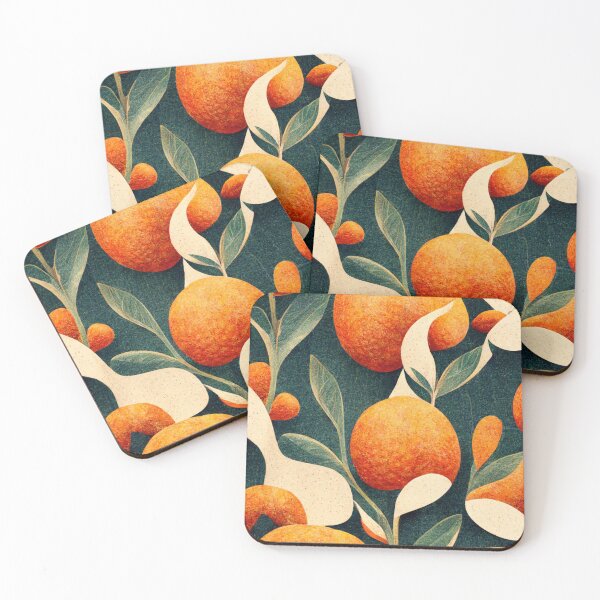 Item preview, Oranges pattern wallpaper - mural designed and sold by ontano.