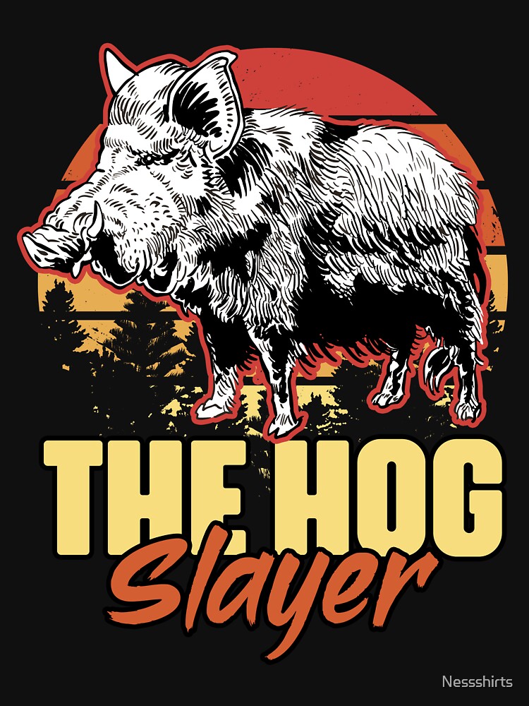 Hog Slayer Funny Wild Boar Hunting Humor For A Grunt Hunter Zipped Hoodie