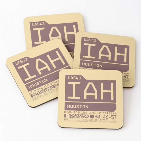 Item preview, Luggage Tag C - IAH Houston USA designed and sold by VoodooCircus.