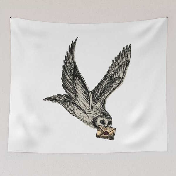 Item preview, Flying Owl with a wizards fate designed and sold by PottersArt.