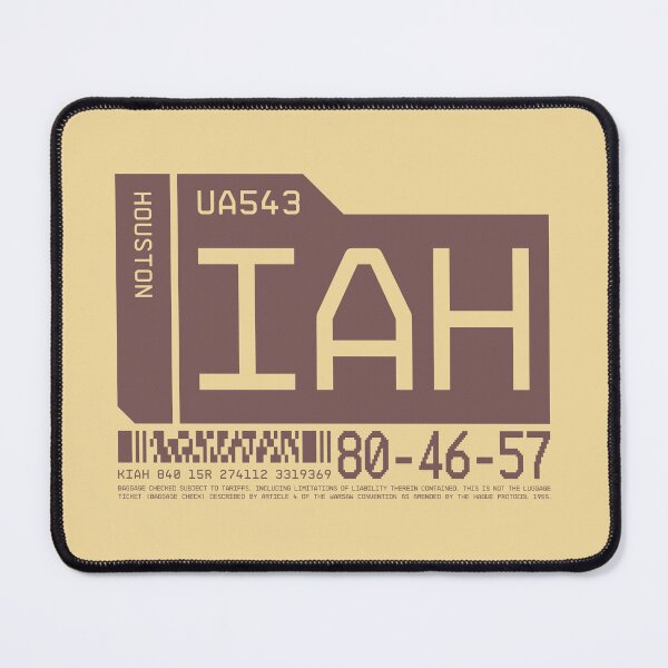 Item preview, Luggage Tag C - IAH Houston USA designed and sold by VoodooCircus.