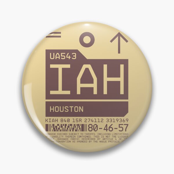 Artikelvorschau, Luggage Tag C - IAH Houston USA entworfen und verkauft von VoodooCircus.