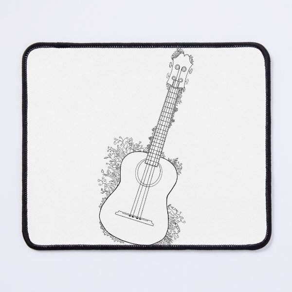 Item preview, Clear Tenor Ukulele with Flowers designed and sold by fartypickle.