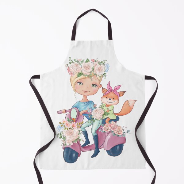 Item preview, Floral Girl and Fox designed and sold by Ala Muk.