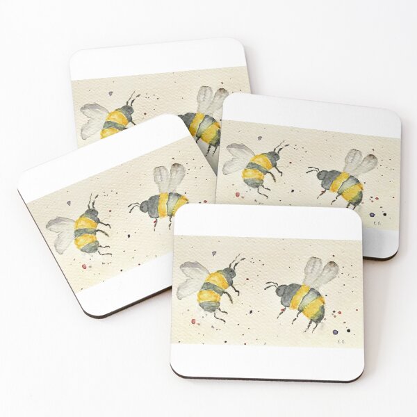 Item preview, Two bumble bees designed and sold by watercolorsLiz.