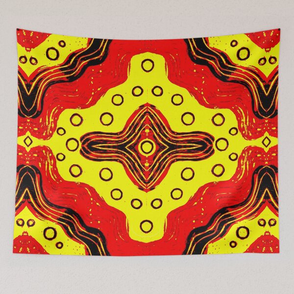 Item preview, Pattern in Red and Yellow designed and sold by Heatherian.
