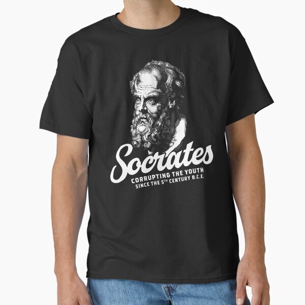 Item preview, Socrates - Corrupting the youth since the 5th century b.c.e. designed and sold by The Philosopher's Shirt.