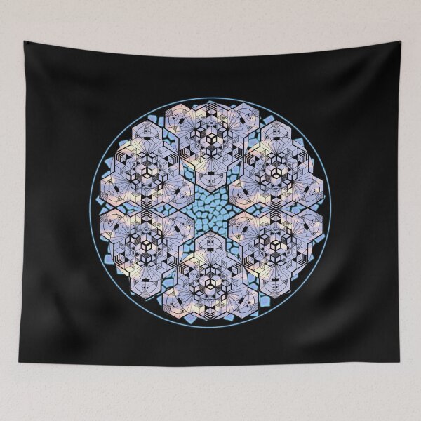 Item preview, Light Sky Cube Mandala Star & CircleVisions (B&P) designed and sold by createVisions.