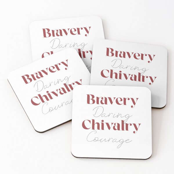 Item preview, Bravery Daring Chivalry Courage designed and sold by PottersArt.