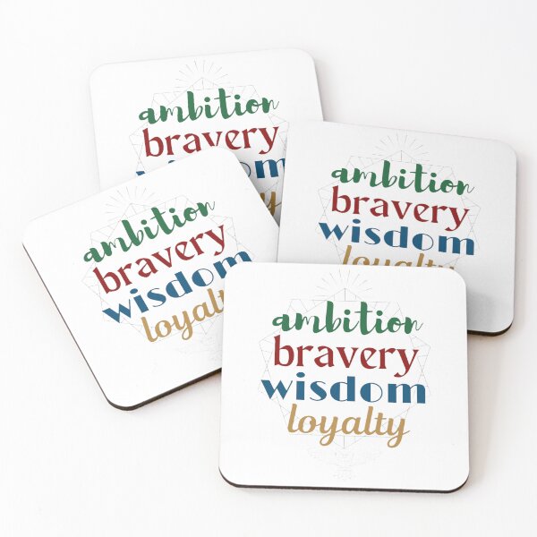 Item preview, Ambition Bravery Wisdom Loyalty designed and sold by PottersArt.