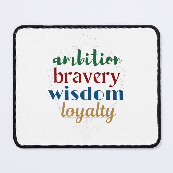 Item preview, Ambition Bravery Wisdom Loyalty designed and sold by PottersArt.