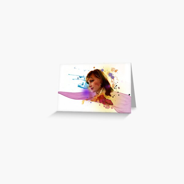 pink ribbon Greeting Card