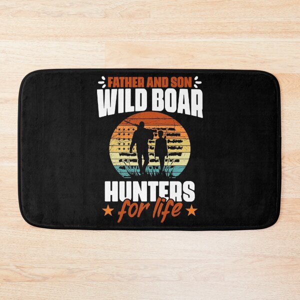 Item preview, Father And Son Hunting Funny Wild Boar Hunt For A Hog Hunter designed and sold by Nessshirts.