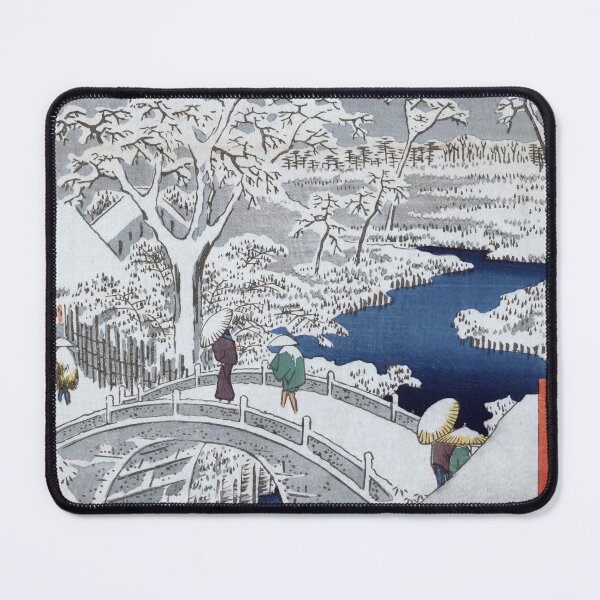 Item preview, Drum Bridge and Sunset Hill by Hiroshige designed and sold by Ukiyo-Studio.