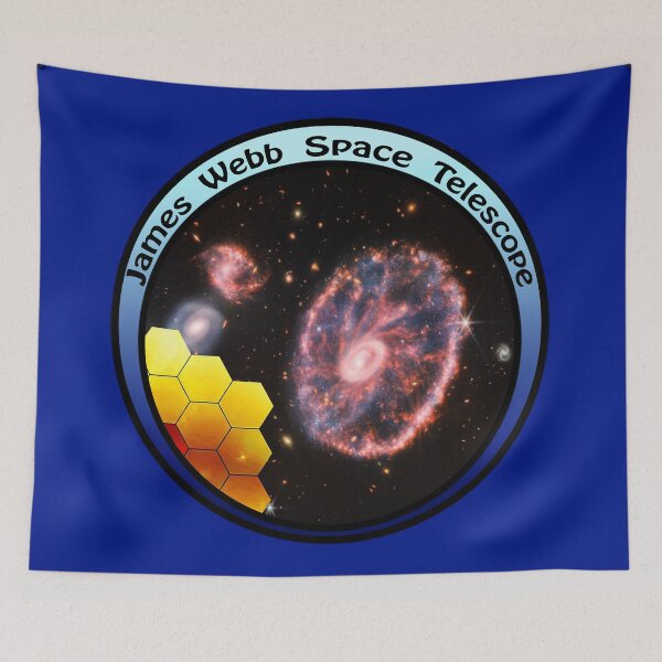 Item preview,  JWST James Webb Telescope - Cartwheel Galaxy, blues designed and sold by Kestrelle.