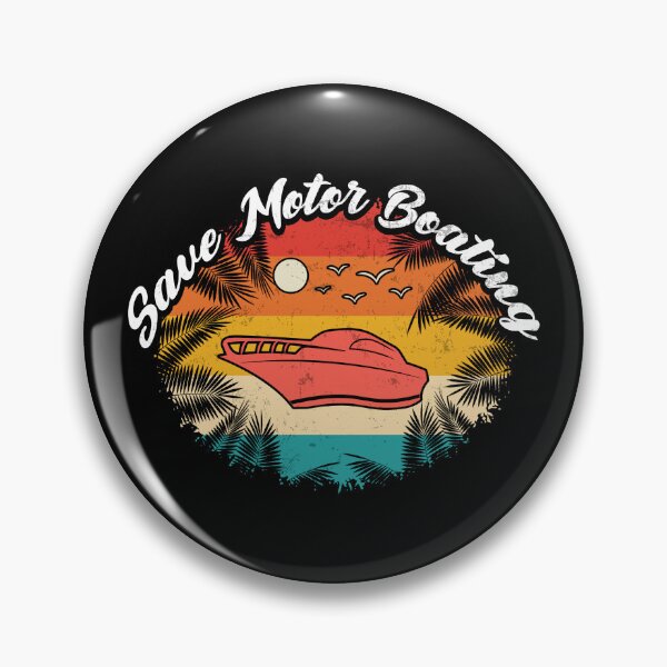 Aperçu de l'œuvre Retro Boating Save Motor Boating Funny Boat créée et vendue par Ninou's  Tee.