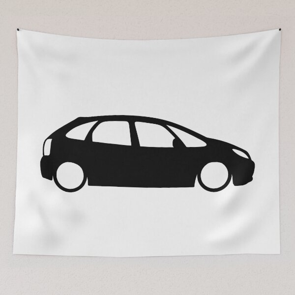 Artikelvorschau, Citroen Xsara 1999-2004 seitliche schwarze Silhouette entworfen und verkauft von EdimDesign.