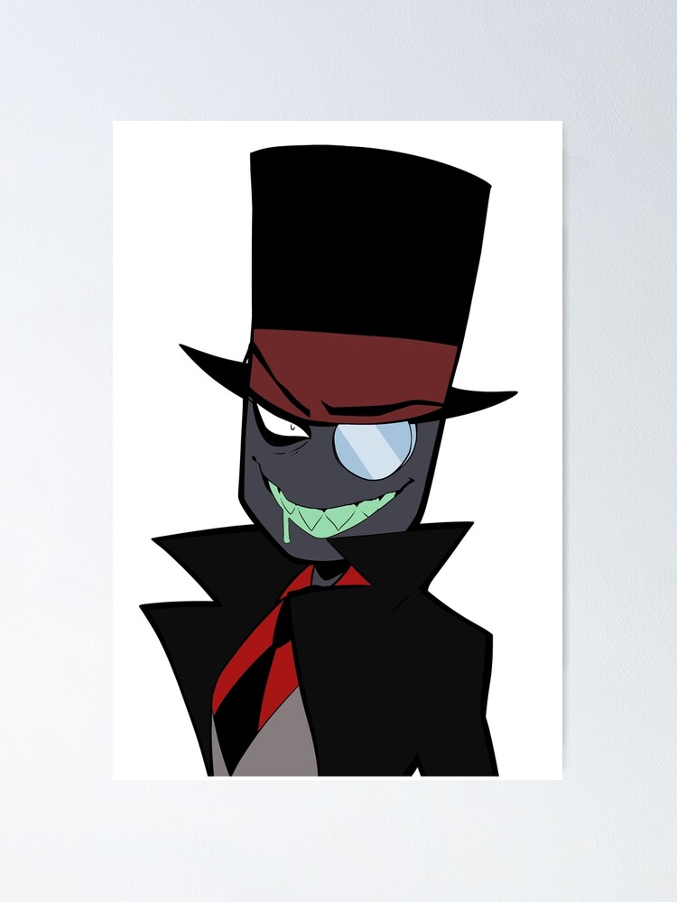 Villainous Villanos Black Hat Sticker Prints Journals Poster By Prototypicality Redbubble