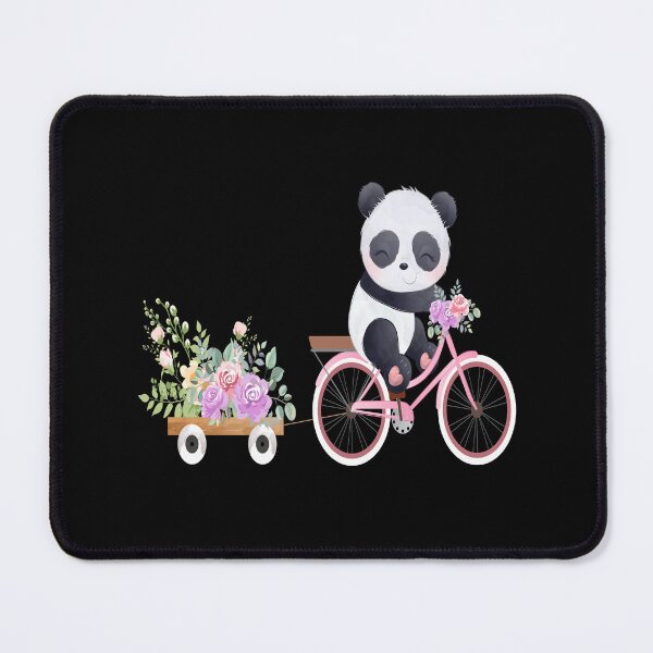 Item preview, Cute Panda On Bike with Flowers Tee, Cycling, Panda Bicycle, for Men Women kids designed and sold by Waleedw.
