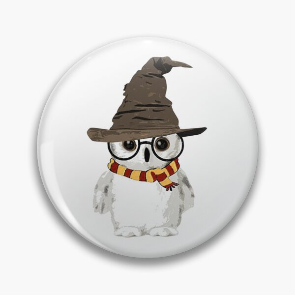 Item preview, Owl in Wizard Hat designed and sold by PottersArt.