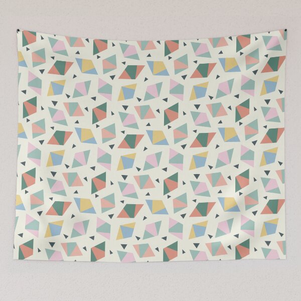 Item preview, Colourful geometric diamond repeat pattern designed and sold by SJAPhoto.