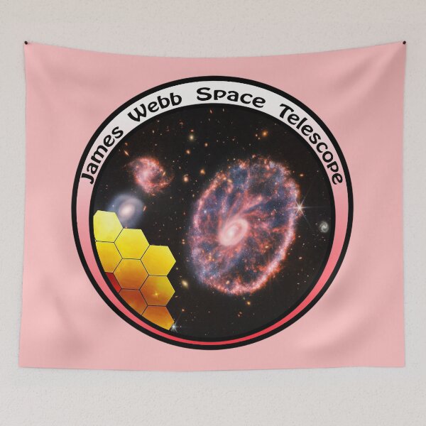 Item preview, JWST James Webb Telescope - Cartwheel Galaxy, pink designed and sold by Kestrelle.