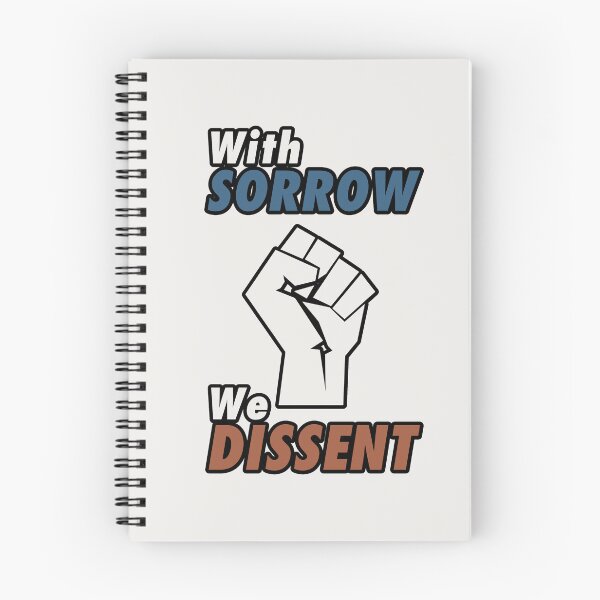 Item preview, With Sorrow we Dissent. Pro choice feminist quote perfect for strong liberal women who love body autonomy. Give as a  gift for your friends, sister or yourself who loves Breyer, Sotomayor and Kagan. designed and sold by Saffire6.