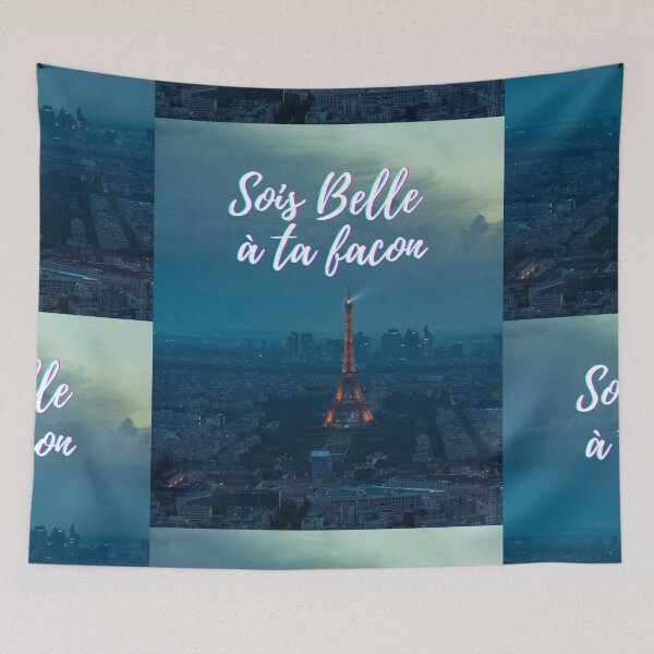 Item preview, Be beautiful in your own way - popular French quotes theme gifts  designed and sold by RebelliousRosee.