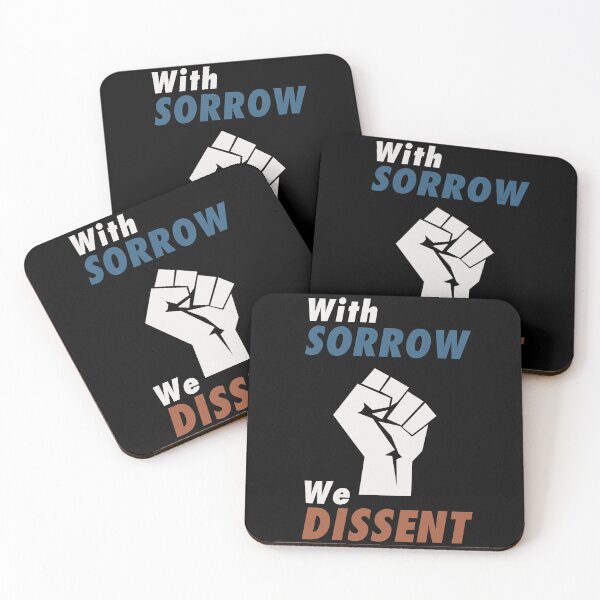 Item preview, With Sorrow we Dissent. Pro choice feminist quote perfect for strong liberal women who love body autonomy. Give as a  gift for your friends, sister or yourself who loves Breyer, Sotomayor and Kagan. designed and sold by Saffire6.