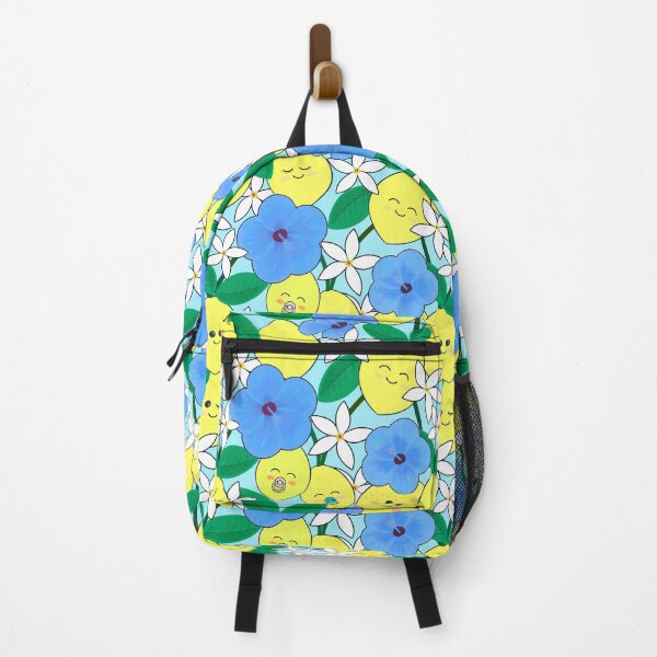 Item preview, Happy Amalfi lemons and blue flowers designed and sold by QuirkyCraftz.
