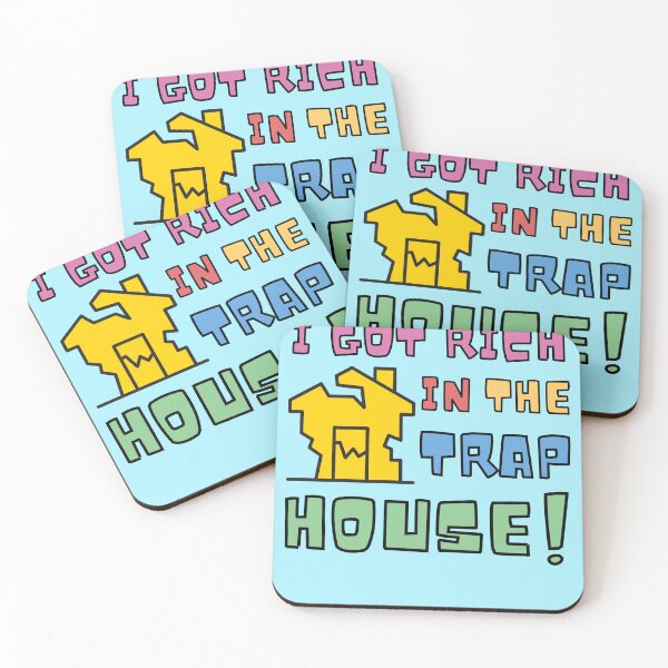 Item preview, I Got Rich In The Trap House! YELLOW trap hustle hustler trapper designed and sold by to-esu.