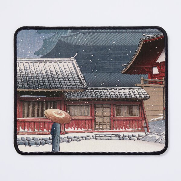Item preview, Tennoji temple in Osaka by Kawase Hasui designed and sold by Ukiyo-Studio.