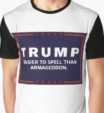Anti-Trump Armageddon Dark Logo Graphic T-Shirt
