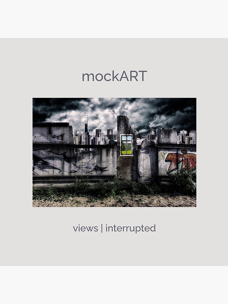 Thumbnail 3 of 3, Throw Pillow, mockART - views interrupted designed and sold by mockART.