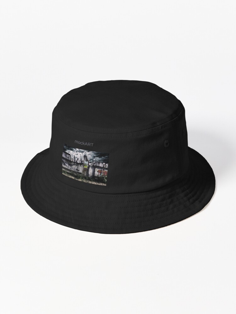 Thumbnail 1 of 6, Bucket Hat, mockART - views interrupted designed and sold by mockART.