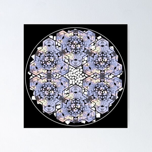 Item preview, Light Sky Cube Mandala Star & CircleVisions (W) designed and sold by createVisions.