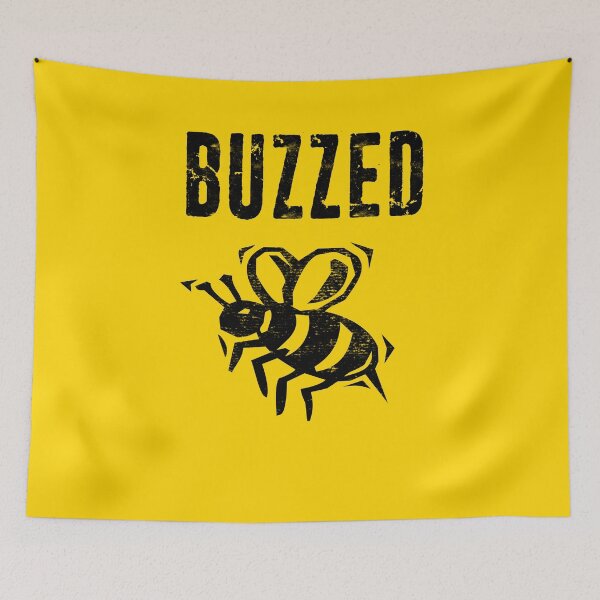 Item preview, Buzzed Bee Funny Drinking or Bee Lover Pun Meme Distressed designed and sold by funnytshirtemp.
