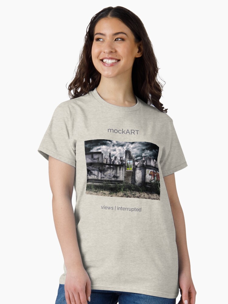Thumbnail 1 of 7, Classic T-Shirt, mockART - views interrupted designed and sold by mockART.