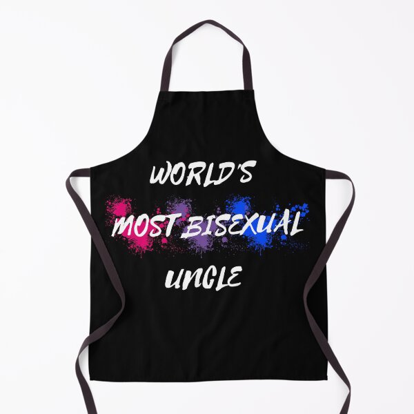 Item preview, World's Most Bisexual Uncle Bi Flag Color Splash In Black designed and sold by LuckyKermit.