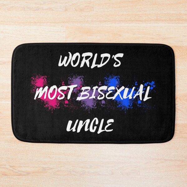 Item preview, World's Most Bisexual Uncle Bi Flag Color Splash In Black designed and sold by LuckyKermit.
