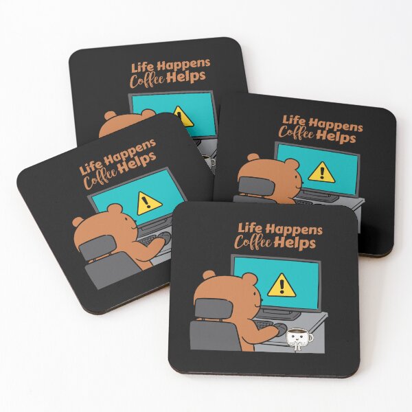 Item preview, Life Happens Coffee Helps designed and sold by Artistusha.