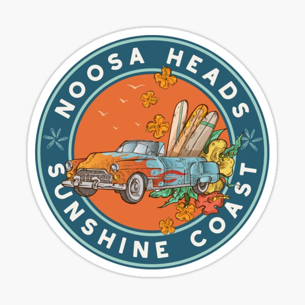 "Noosa Heads, Sunshine Coast, Queensland, Australia" Sticker for Sale