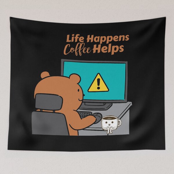Item preview, Life Happens Coffee Helps designed and sold by Artistusha.