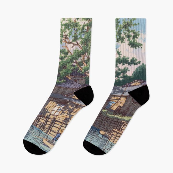 Item preview, Kuri ferry crossing at Funabori by Kawase Hasui designed and sold by Ukiyo-Studio.