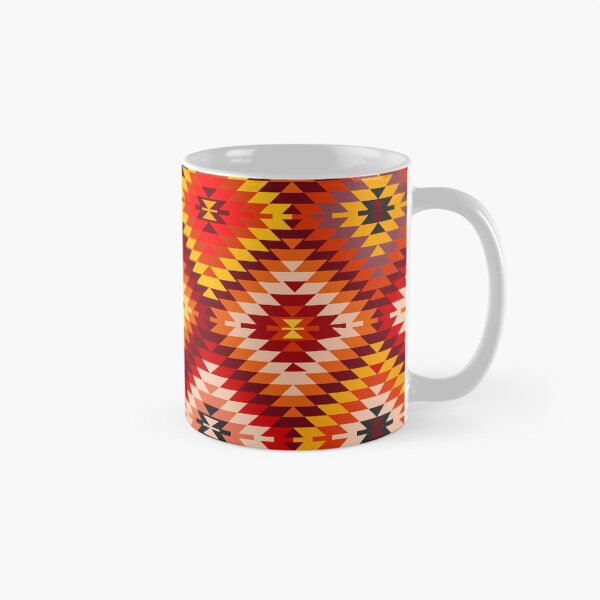 Item preview, Kilim Rug Style rhombus - fire red designed and sold by k9printart.