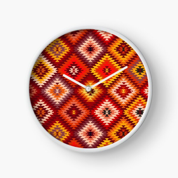 Item preview, Kilim Rug Style rhombus - fire red designed and sold by k9printart.