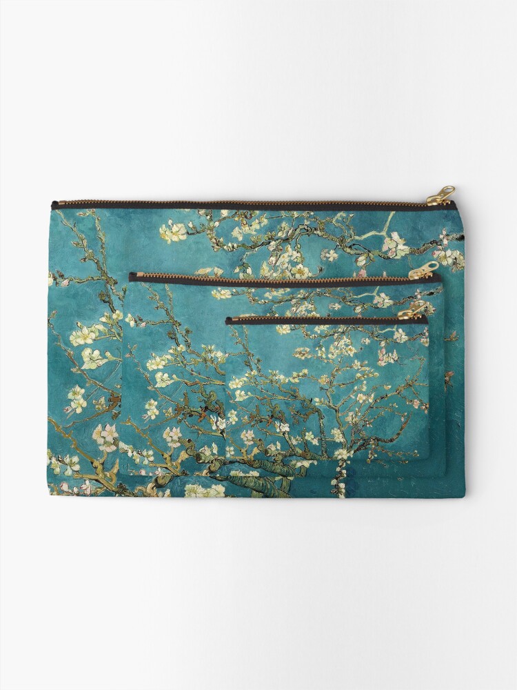 Thumbnail 2 of 4, Zipper Pouch, Vincent van Gogh, Blossoming Almond Tree designed and sold by naturematters.