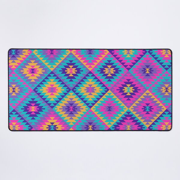 Item preview, Colorful Kilim Rug Style rhombus ornament designed and sold by k9printart.
