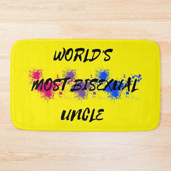 Item preview, World's Most Bisexual Uncle Bi Flag Color Splash In Yellow designed and sold by LuckyKermit.